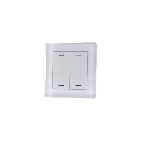 MDT technologies Glastaster II Light 2-fach RGBW, weiß, neutral BE-GTL2TW.01
