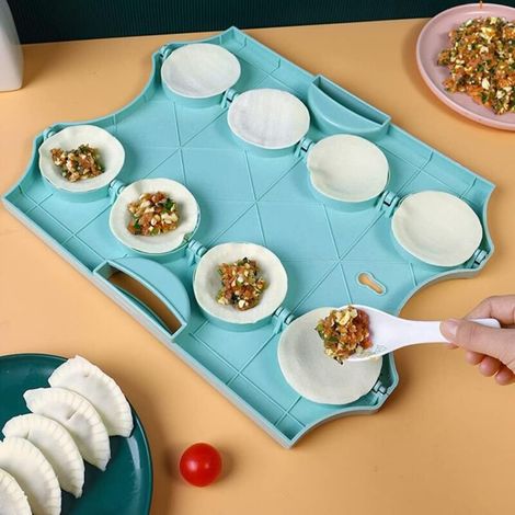 Macchina portatile per ravioli con 8 cavità – Set pratico per preparare facilmente ravioli, tortellini e fagottini di pasta - Crezuo