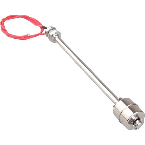 Interrupteur Flottant capteur de Niveau d'eau Liquide Interrupteur Flottant a Angle Droit en Acier Inoxydable pour Aquarium L = 200mm (1/5)
