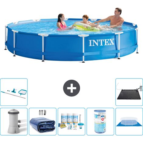 Intex Piscine Tubulaire Ronde - 366x76 cm - 8-pièces S31761