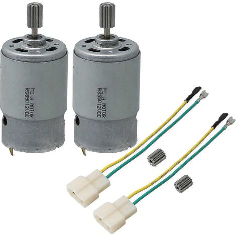 Pièces de rechange pour 2 engrenages de moteur haute vitesse 12V 30000 tr/min 550 (10t). (1/5)
