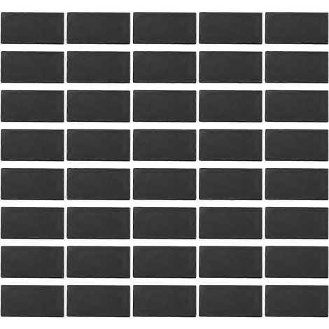 Bouchons de tube en plastique 25 mm x 50 mm, lot de 40, noirs (1/5)