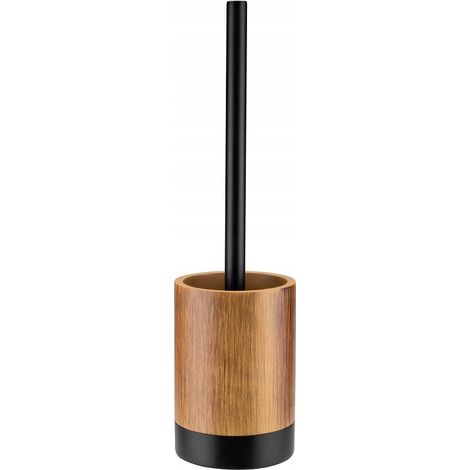 Cepillo de baño independiente de madera marrón