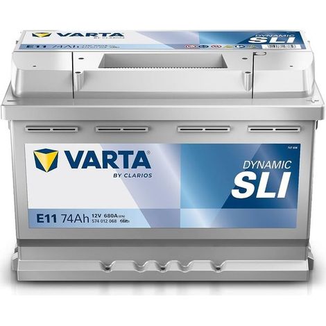 BATTERIA PER AUTO 'VARTA BLUE' 'E11' - 74 Ah dx / mm 278 x 175 x 190