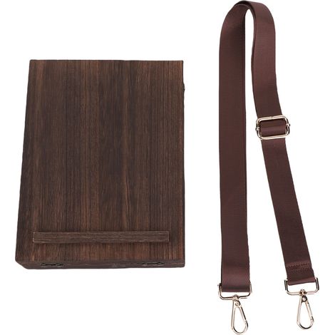 Écrivains messager boîte en bois Portable en bois artiste sac chevalet croquis avec bandoulière réglable pour la peinture en plein air