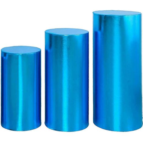 Set mit 3 dekorativen Hüllen für zylindrische Etagèren, Dessertständer etc. – Ideal für Geburtstage, Hochzeiten und andere Feierlichkeiten. JikaixBlue