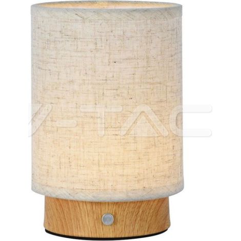 V-tac wiederaufladbare led tischlampe mit usb 3w 3000k beige farbe vt-7569 - 23090