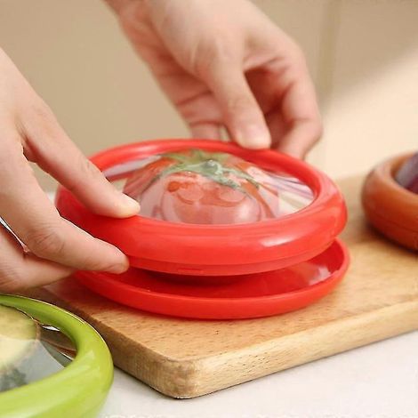 Boîte de conservation en silicone marron pour garder la viande et les fruits frais (1 pièce) (1/3)