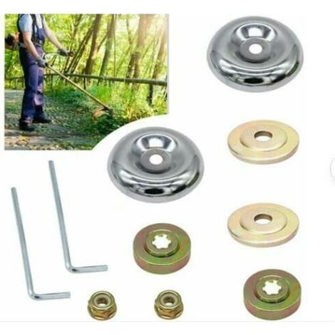 Pièces détachées pour tondeuse à gazon, accessoires pour tête de travail, plateau de pression, couvercle de protection, écrou pour AquaForge. (1/5)