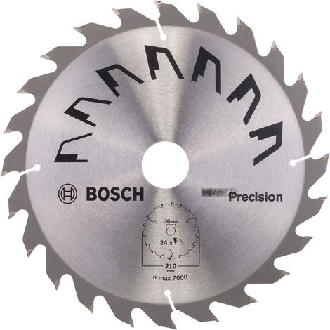 Bosch Kreissägeblatt PRECISION D= 210 mm Bohrung= 30 mm Z= 24 - 2609256872 (1/4)
