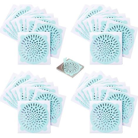 40 Pieces Shower Hair Filter, Shower Hair Catcher, Sink Filter, Floor Drain Filter, Bathtub Sink Filter, Sewer Filter, Strainer, Drain Protector Filter for Bathroom and Kitchen (1/5)