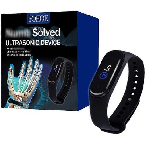 Bracelet à ultrasons pour le soin du corps, soulage les douleurs corporelles, détend les muscles des mains, bracelet de massage (1 pièce)