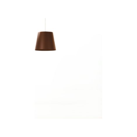 Zafferano Poldina 230V Lampada a sospensione a LED, design moderno in finitura Corten, dimmerabile con tecnologia LEDTRIAC, diametro 28cm, IP40/IP54 (1/3)