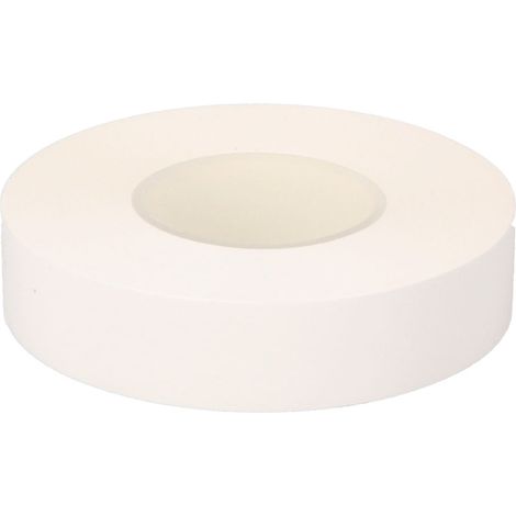 Cinta aislante eléctrica profesional pvc alta adhesion 19 mm x 33 m, blanca