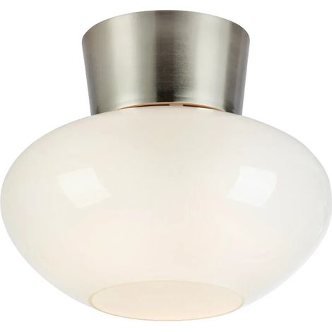 Plafonnier malaga chrome verre blanc e27 salle de bain 40w nickel satine - markslojd 218172795 218172795 218172795 218172795 218172795 218172795 218172795 218172795 218172795 218172795 218172795 (1/3)