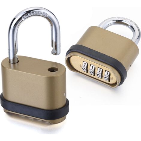Cadenas à code compatible avec portail, abri de jardin (1/4)
