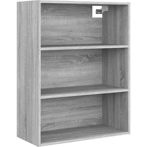 Armadietto Pensile a Parete Grigio Sonoma 69,5x32,5x90 cm DAS311466 (1/5)