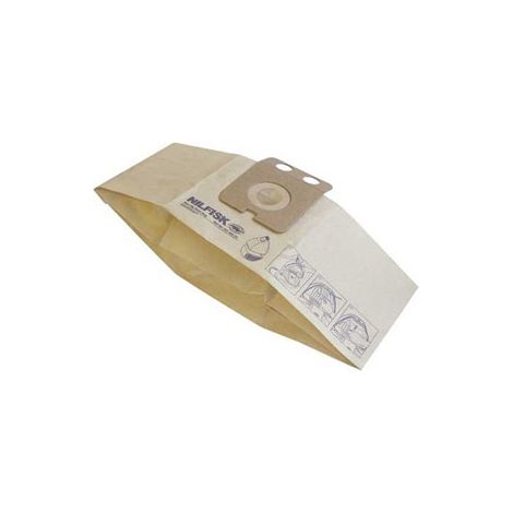 Nilfisk 5 Sacs à poussière originaux + Pré-filtre - Aspirateurs dorsaux (22198000),
            White (1/5)