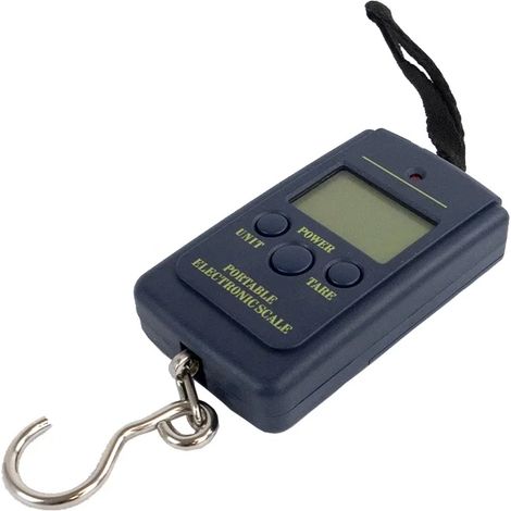Bilancia tascabile con gancio, portata fino a 40 kg, display LCD, bilancia sospesa, bilancia da pesca, compatta PRO-H40 (1/5)