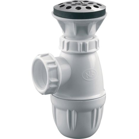 bonde à grille - inox - diamètre 60 mm - avec siphon - altech 62400000034 (1/2)