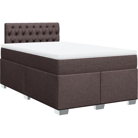Maison Exclusive - Boxspringbett mit Matratze Dunkelbraun 120x190