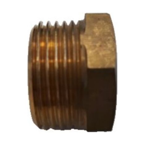 Racord de laton 3/4 m x 1/2 h corto