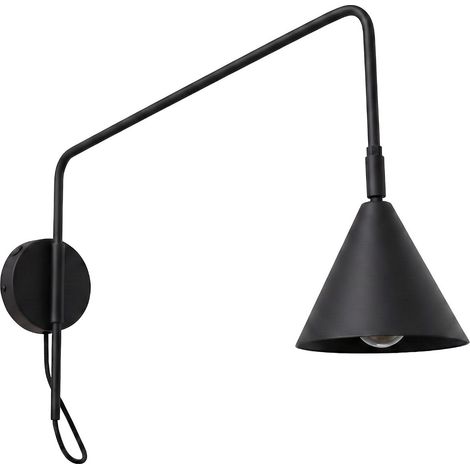 Appliques NOX acier noir 1xE14 14cm Sollux (1/2)