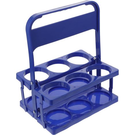 Casier à Vin et Poignée Antidérapante Pliable en Plastique Robuste Compartiments Individuels Organisateur Portable pour Restaurant et Bar (1/5)