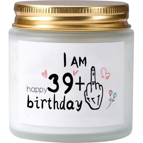 Soyawachs Duftkerze Lavendel 40. Geburtstagsgeschenk 39+1 (1/5)