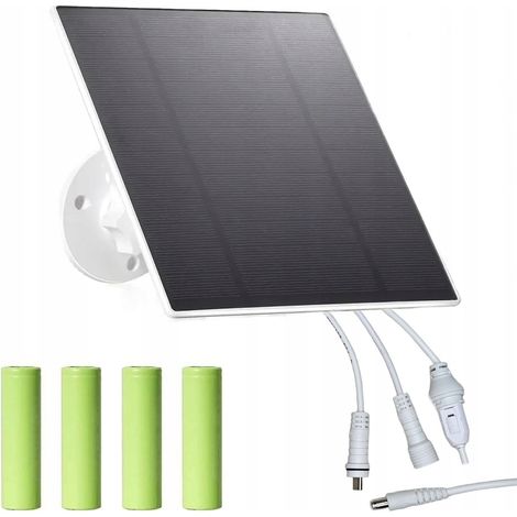 PANNELLO SOLARE 6-12V ALIMENTATO A BATTERIA PER TELECAMERE DI TIPO C, POTENZA 5W