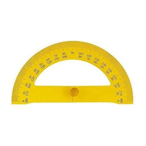 Wonday Winkelmesser Holz lackiert Gelb 35 cm