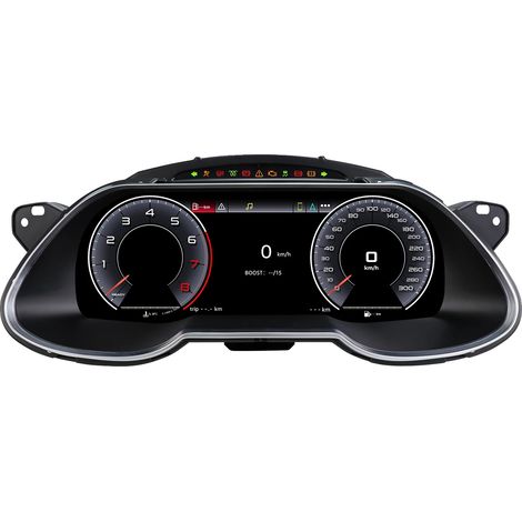 CarPlay, pannello cruscotto, schermo HD da 12,3 pollici, compatibile con Audi A4 2013-2016, CarPlay e Android Auto, gruppo (1/2)