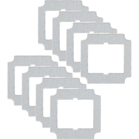 CYRILL – Confezione da 8 panni lavabili di ricambio in microfibra per aspirapolvere per finestre ECOVACS WINBOT MINI2 (1/5)