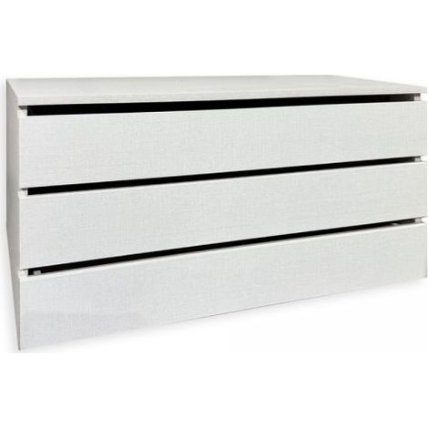 Cassettiera interna 3 cassetti colore bianco 87.3x51xH48.5 cm.