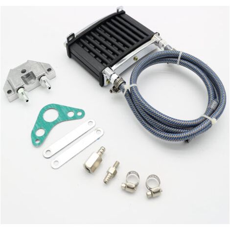 Refroidisseur d'huile universel en alliage d'aluminium adapté au radiateur d'huile de moteur de refroidisseur d'huile de moto 125cc 140cc 150cc