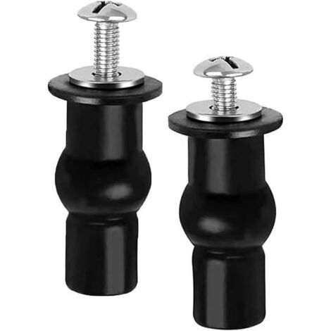 2 Pièces Fixation Abattant WC,Fixation Cuvette WC,Fixation Abattant WC Universel,pour Siège de Toilette,Matériau en Caoutchouc (Style 1) (1/5)