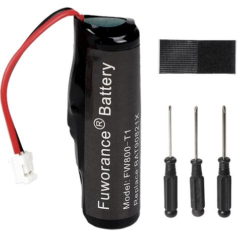 800mAh 3.7V BAT90821X Batterie pour 908-21X BAT90821 MGL9508 Alarmbatterie Rechargeable Lithium-ION Remplacement Pile Batterie pour Alarm avec Fermeture à Crochets+Tournevis (1/5)