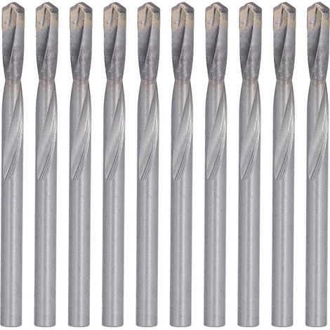 10 Stück Spiralbohrer mit geradem Schaft aus Wolframstahl zum Gravieren und Fräsen für Leiterplatten und CNC-Maschinen, 5 mm