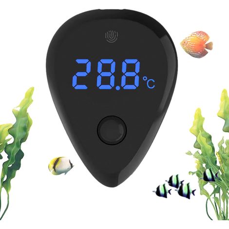 Capteur de température de l'eau pour aquarium Affichage LED avec commande tactile pour aquarium, bassin de tortue, magasins zoo, aquariums zoo (1/5)