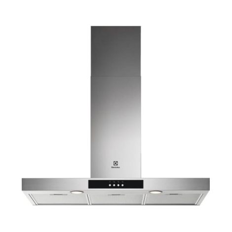 Electrolux – Hotte décorative murale aspirante inox 90cm – Débit d'air 600 m³/h – Éclairage LED intégré – Classe d'efficacité C – Niveau sonore 68 dB (1/3)