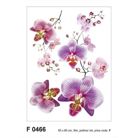 Sticker mural - Fleurs Roses - 65 x 85 cm (1/4)