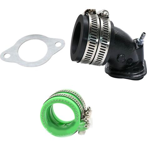 Anschlussmuffe für Motorradvergaser, grüner Dichtungsverbinderadapter, universelles Verbindungsteil. (1/4)
