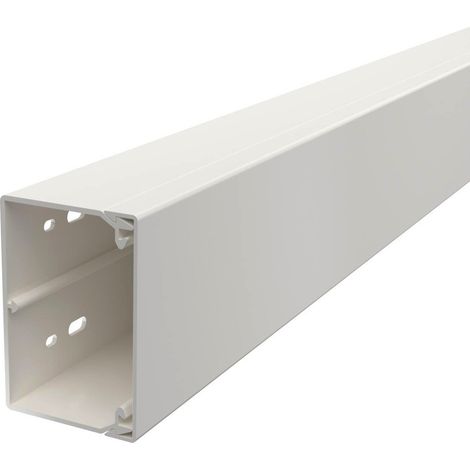 OBO Bettermann Canal de pared y techo con perforación en el suelo 60x90x2000 Cloruro de polivinilo blanco puro RAL 9010, 6191207