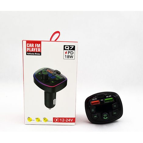 X8 E-Commerce FM-Autoradio mit Bluetooth und MP3-Player, Freisprechfunktion, Sprachausgabe und PD-Schnellladefunktion – Bestseller Q7 Farbbox-Verpackung 3.1 (1/2)