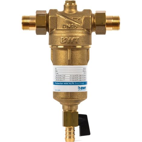 Protector Mini H/R 3/4' Ausspülfilter Warmwasser, HACCP