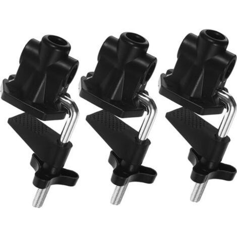 Lot de 3 pinces de fixation pour lampe de table - Support de lampe de bureau et étau universel - Clip de fixation en alliage (1/5)