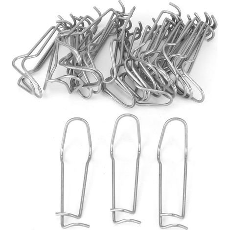 30 clip di supporto per piante a molla, in acciaio inox, per serre da giardino, adatte a piante con diametro di 11 mm. (1/5)