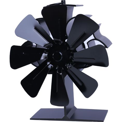 Ventilateur de poêle pour une meilleure répartition de la chaleur 8 pales (1/5)