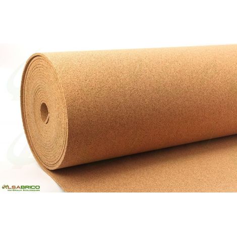 rouleau isolant souple en liège dense, ép. 6mm - 10m x 1m (1/6)