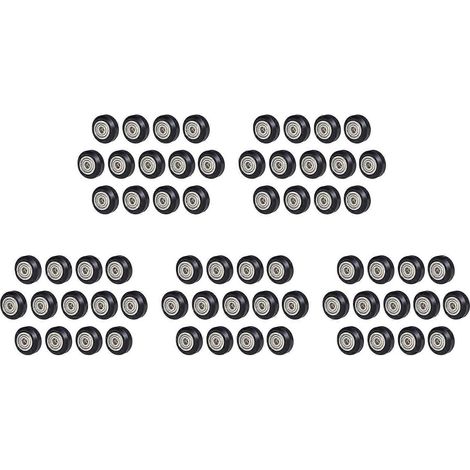 [65 piezas] Ruedas de polea POM para impresora 3D 625Zz Rodamiento lineal Ulley Rueda redonda pasiva para Creality CR10, Ender 3()